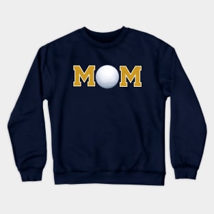 Golf Mom Gold Crewneck Sweatshirt